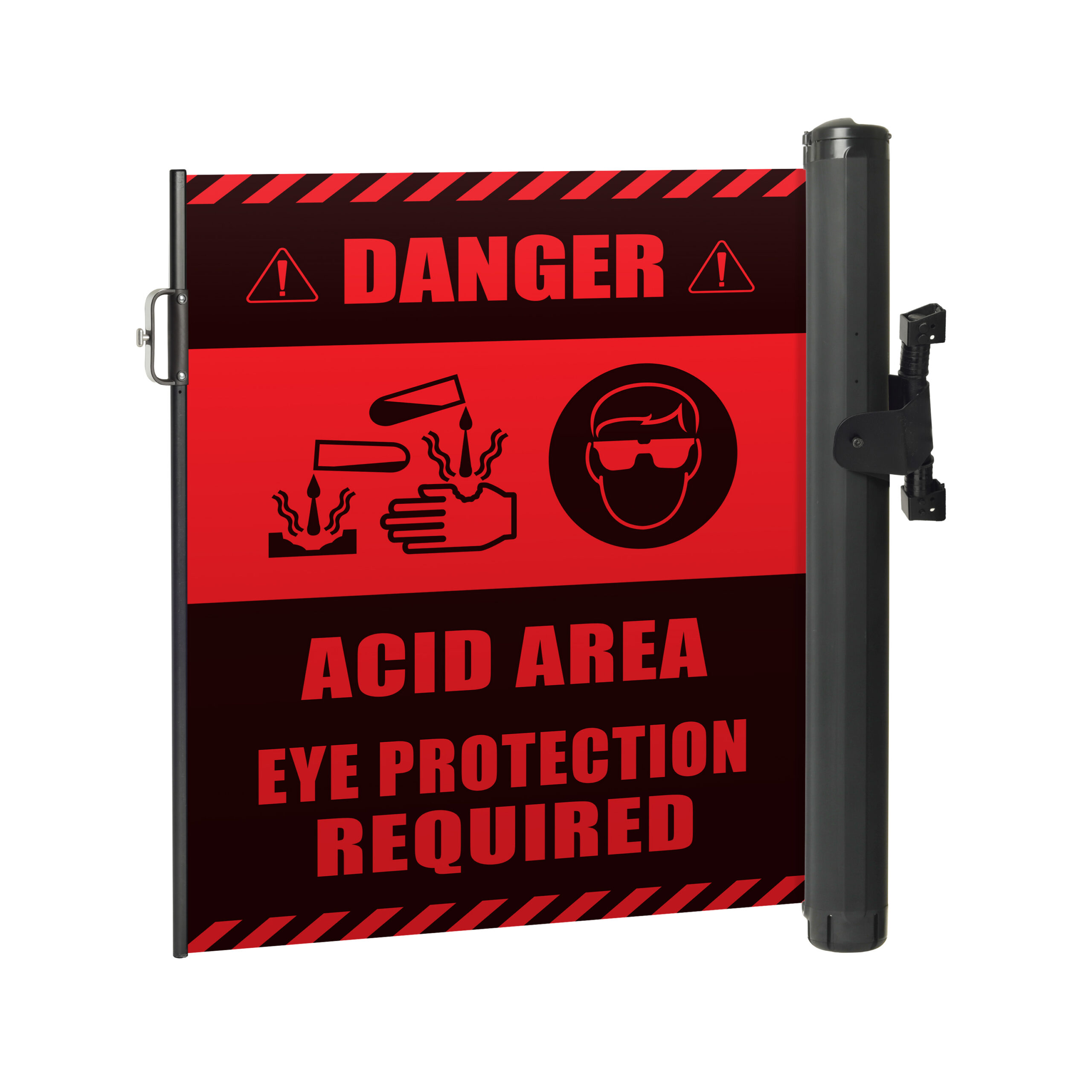 Elastomer Latch Black Ink Red